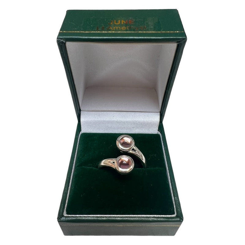 Birth Stone Ring June Light Amethyst BSR-JUN in box