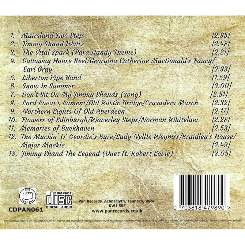 Brandon McPhee Plays The Music Of Sir Jimmy Shand Vol 2 CD track list