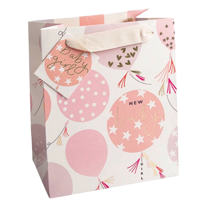 Caroline Gardner Baby Girl Balloons Medium Gift Bag GBS755 main