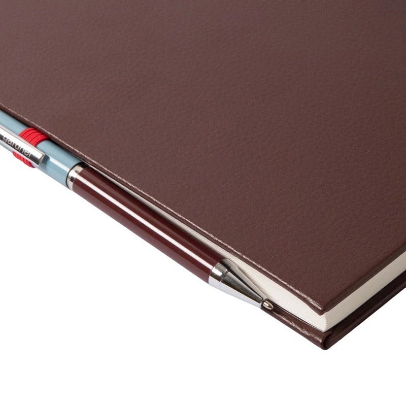 Caroline Gardner Casebound Slim Notebook and Pen Wine MCDP101 pen detail