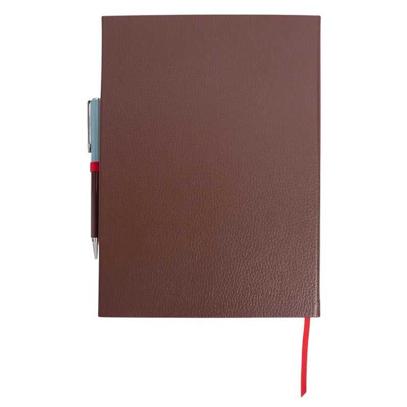 Caroline Gardner Casebound Slim Notebook and Pen Wine MCDP101 rear