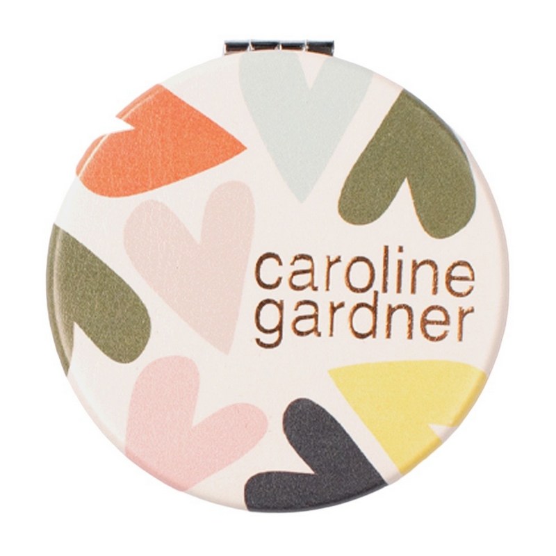 Caroline Gardner Confetti Hearts Pocket Mirror PKM141 back
