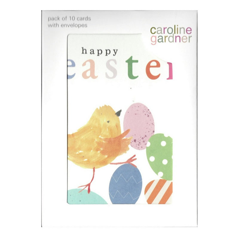 Happy Easter Painted Chick Pack Of 10 Notecards