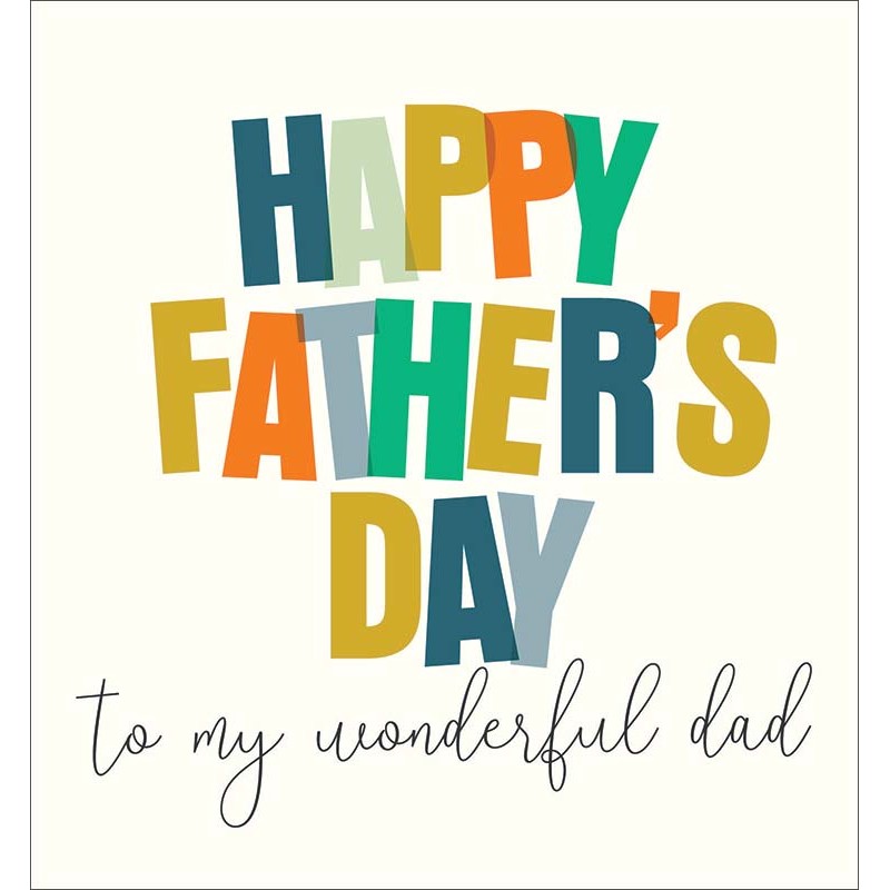 Caroline Gardner Happy Fathers Day To My Wonderful Dad RIS018 front
