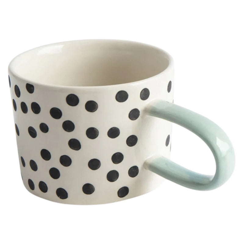 Caroline Gardner Mono Ditsy Spot Ceramic Mug MGG120 main