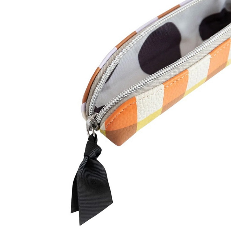 Caroline Gardner Multi Check Pencil Case EPC169 open