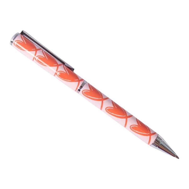 Caroline Gardner Pink Linked Hearts Boxed Pen PEN161 main