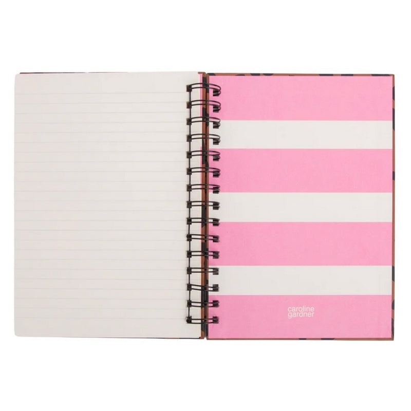 Caroline Gardner Spiral Notebook A5 Tan Leopard ASN105 inside back cover