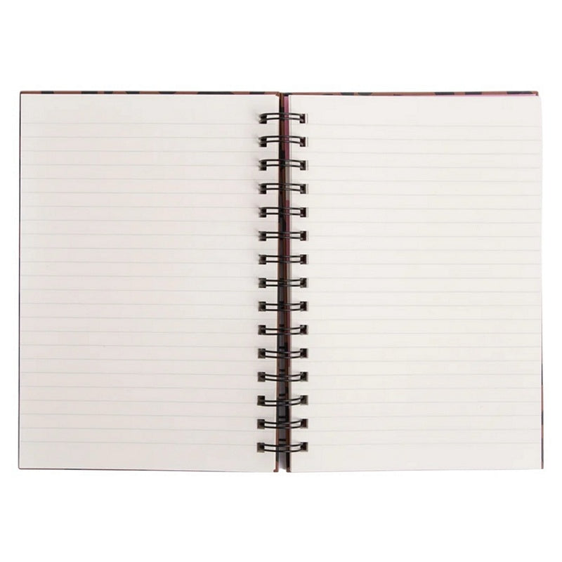 Caroline Gardner Spiral Notebook A5 Tan Leopard ASN105 open