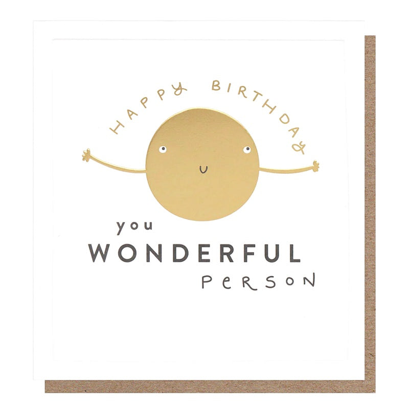 You Wonderful Person Happy Birthday Card