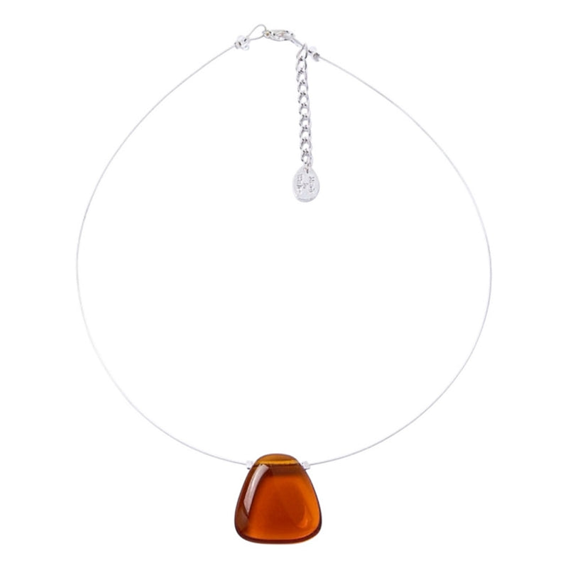 Carrie Elspeth Jewellery Amber Glass Pendant Necklace N2007 main
