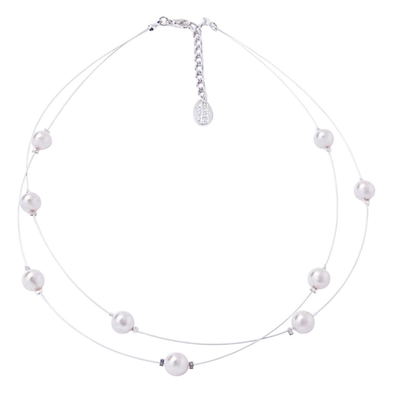 Carrie Elspeth Jewellery Ivory Floating Pearls Necklace N1985 main