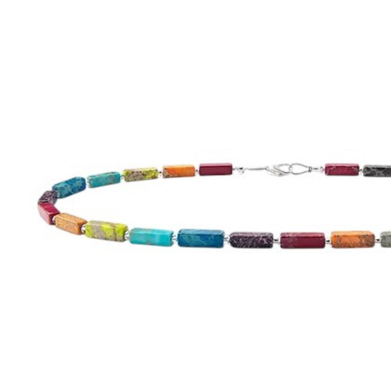 Carrie Elspeth Jewellery N1865 Rainbow Jasper Full Necklace detail