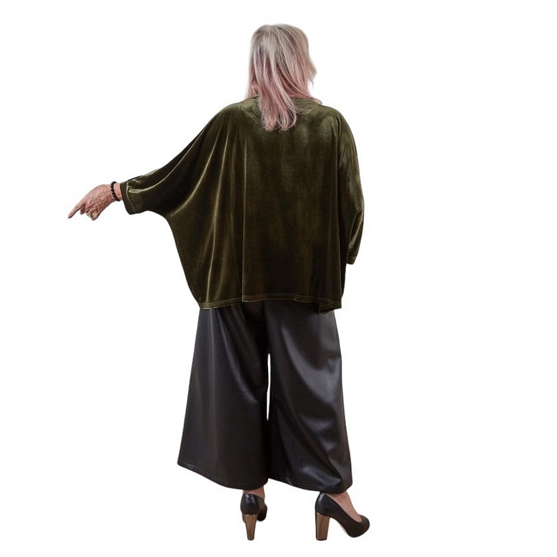 Chalk Clothing Erin Top Pine Green One Size on model 2 rear