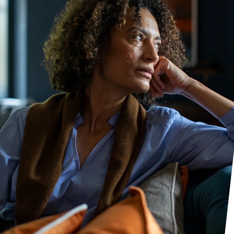 Jane Triangle Scarf in Bracken