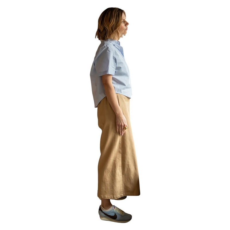 Chalk Clothing Molly Trousers Light Tan on model main