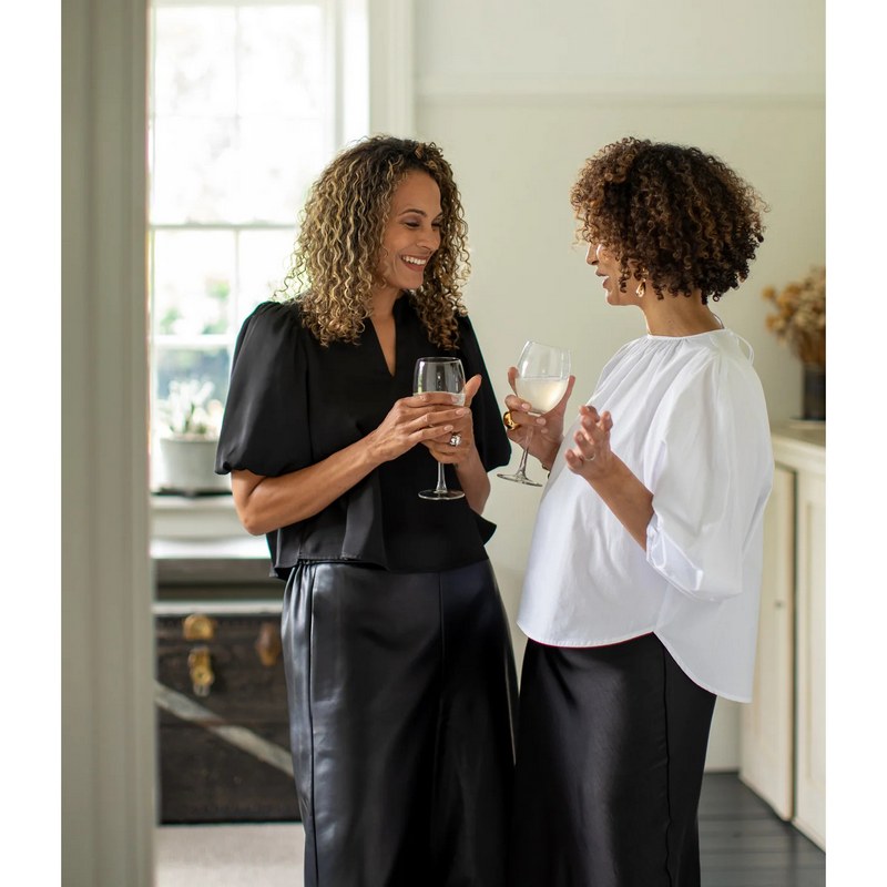 Chalk Clothing Penelope Shirt White on model lifestyle