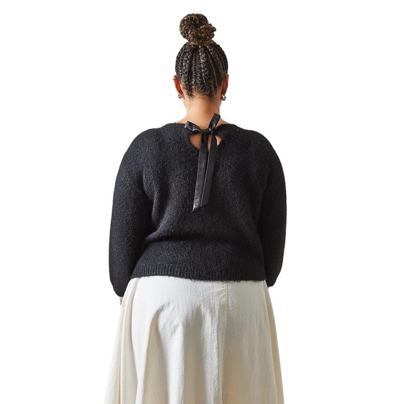 Chalk Clothing Ruby Jumper Black One Size on model 2 rear