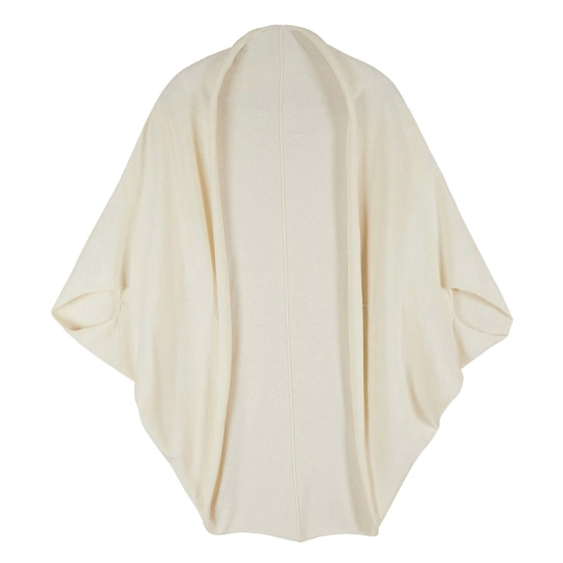Chalk Clothing Sam Cotton Shawl in Cream on model front