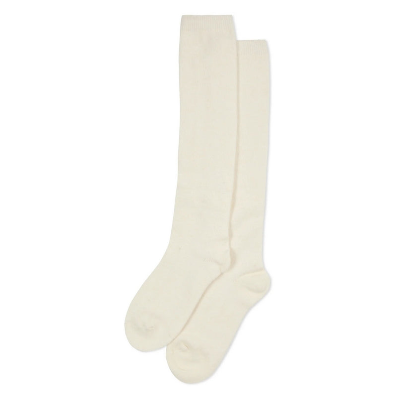 Chalk Clothing UK Cosy Cashmere Lounge Socks Ivory flat