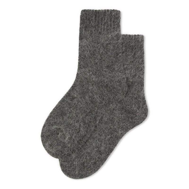 Chalk Clothing UK Soft Angora Socks Charcoal main
