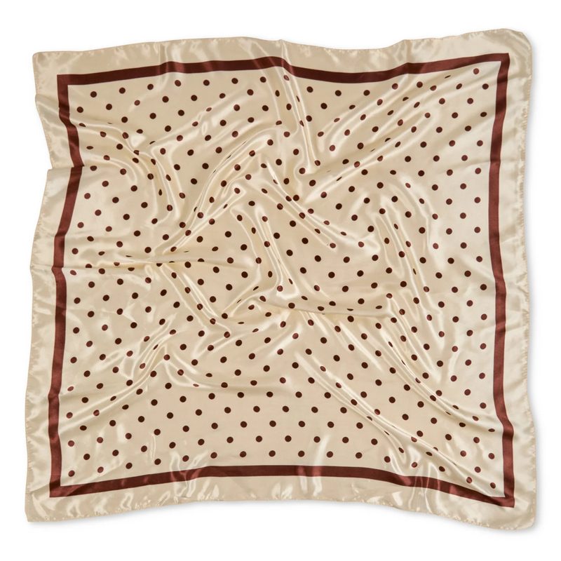 Chalk Clothing UK Wren Scarf Small Spot Butter main