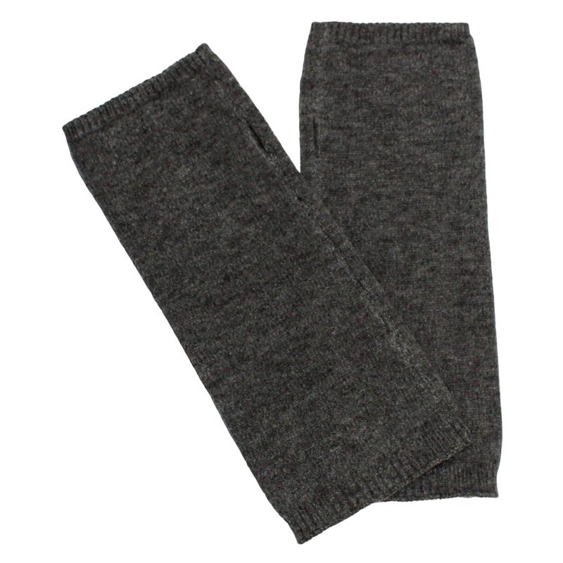 Chalk UK Clothing Angela Long Wrist Warmer in Charcoal 3029-2206 main