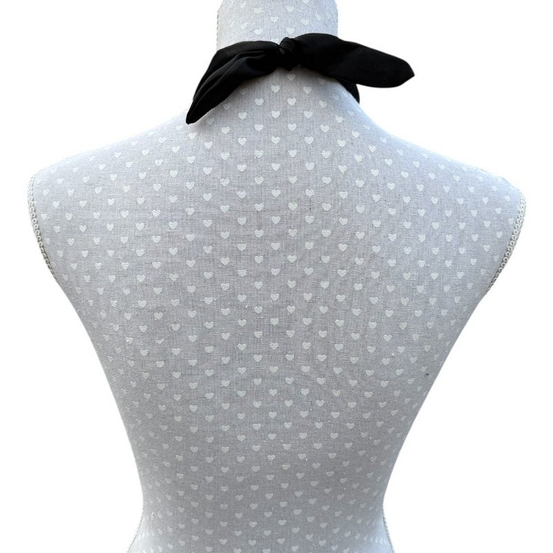 Chalk UK Herne Gold Satin Ball Necklace on mannequin rear