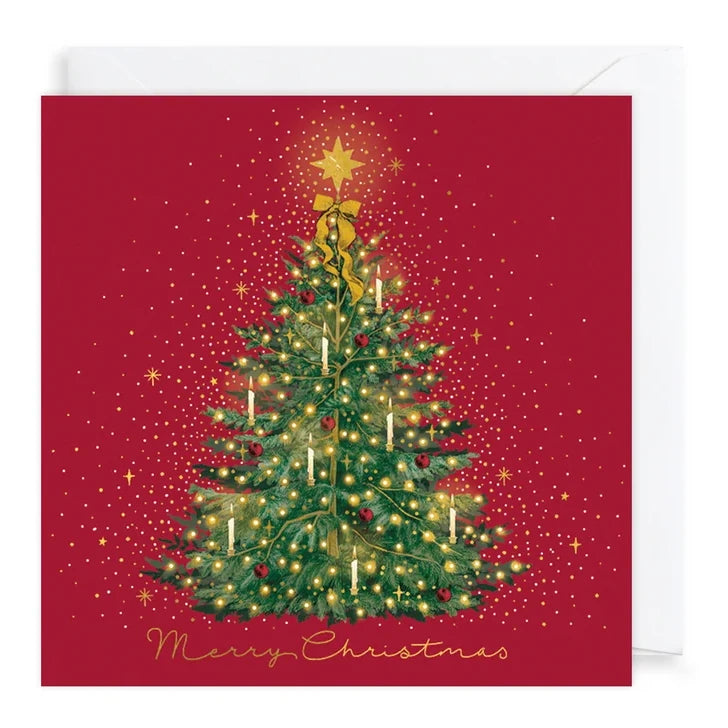 Charity Christmas Cards 6 Pack Christmas Tree and Candles XP439 card front