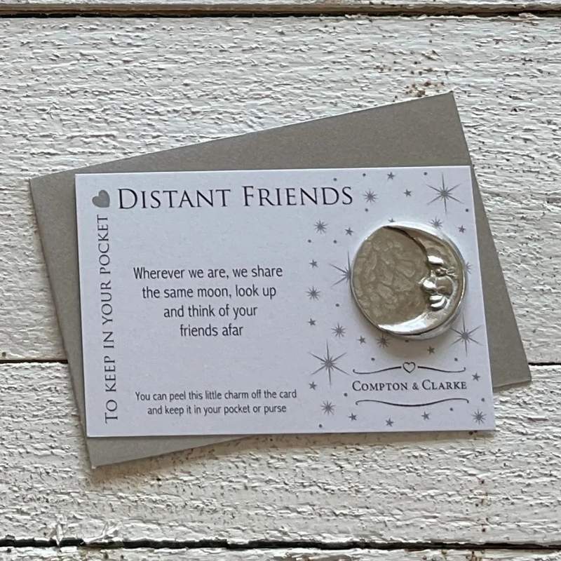 Compton & Clarke Distant Friends Moon Carded Charm CC176 lifestyle
