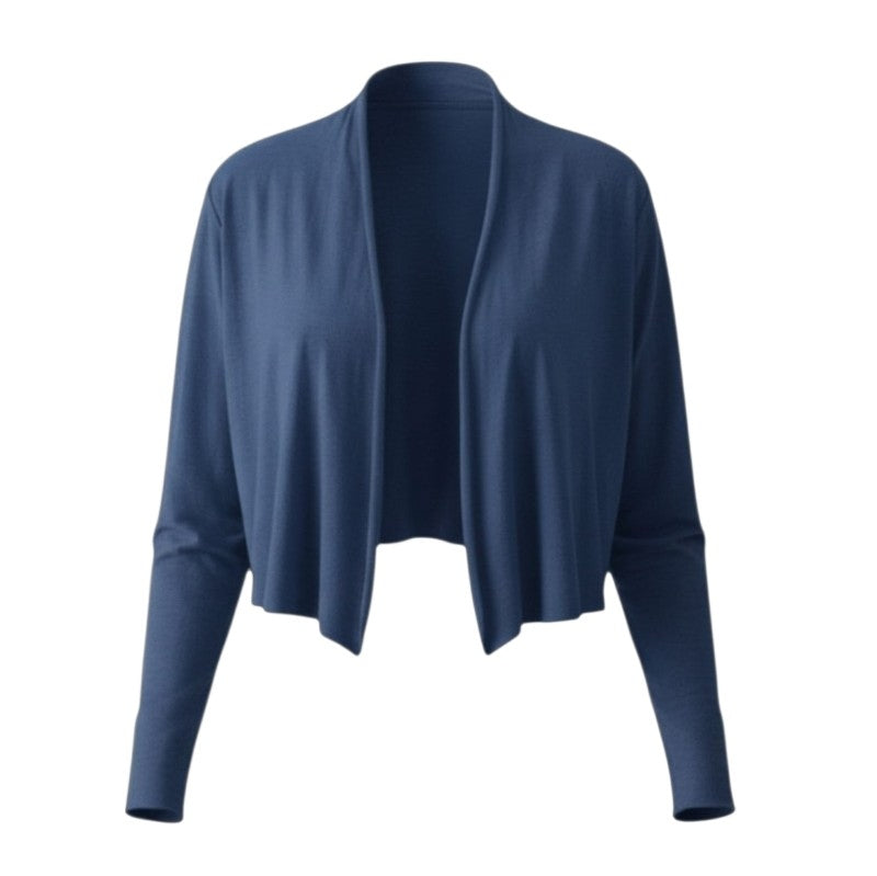 Cut Loose Clothing Cropped Cardigan Cotton-Linen Naval 5017388 front