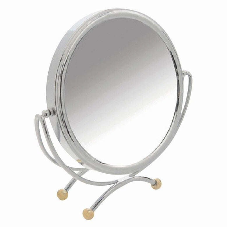 Danielle Creations Chrome and Gold Table Mirror D821 front