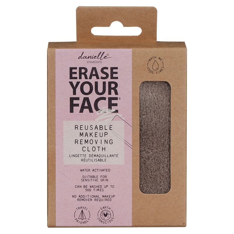 Danielle Creations Erase Your Face Make-up Removal Cloth Grey EYF0003DG box front