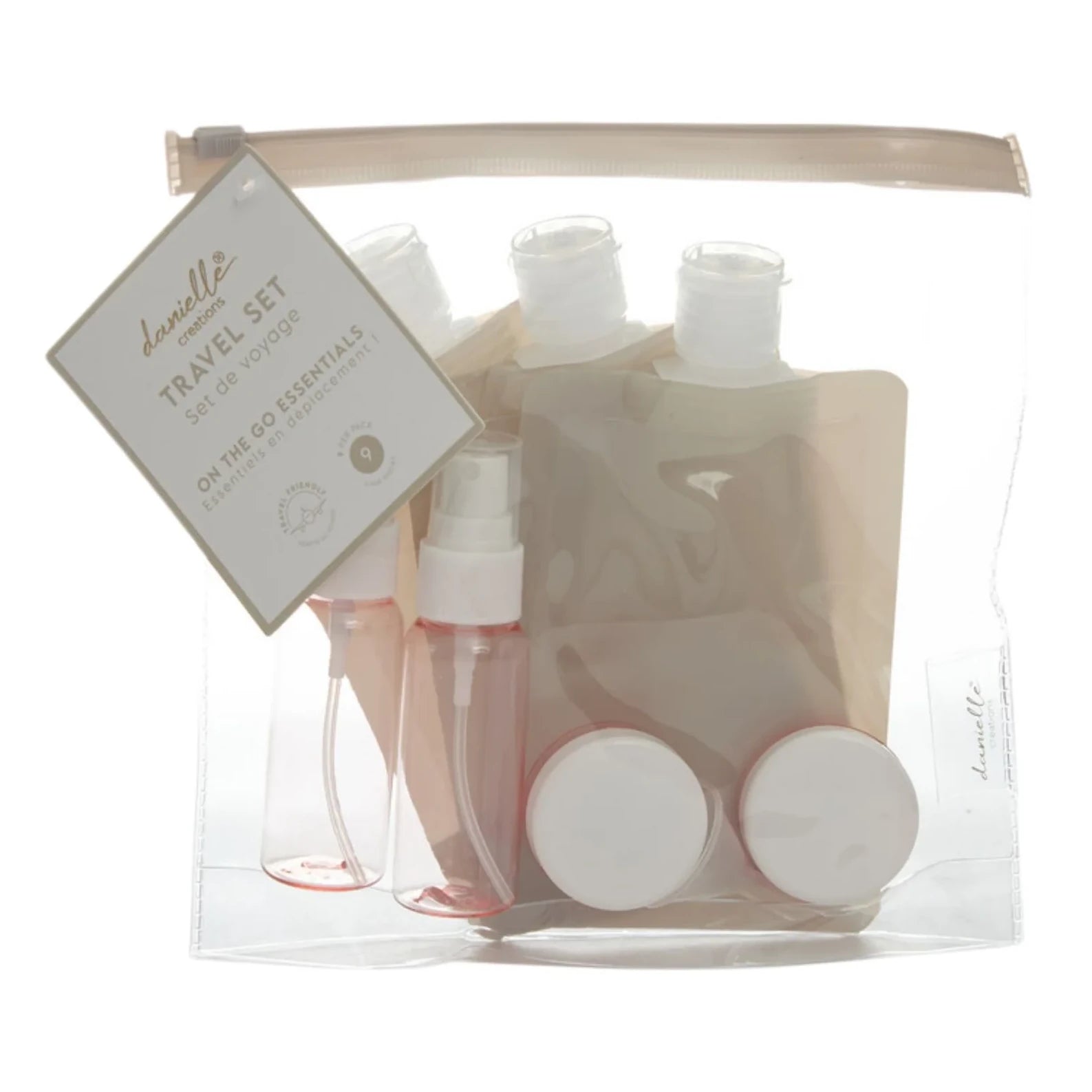 Danielle Creations Travel Bottles and Tubs Set 8 Pieces DC0177TS main