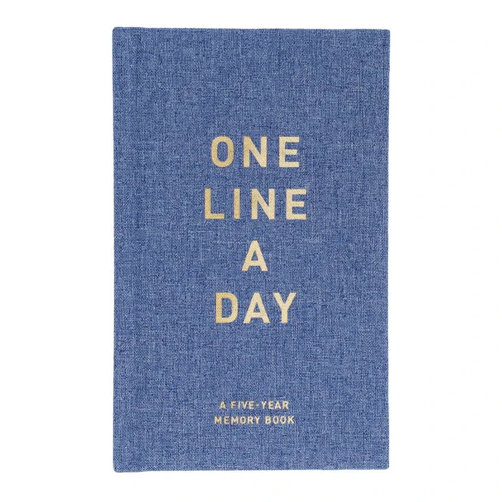 Denim One Line A Day Five Year Memory Book front