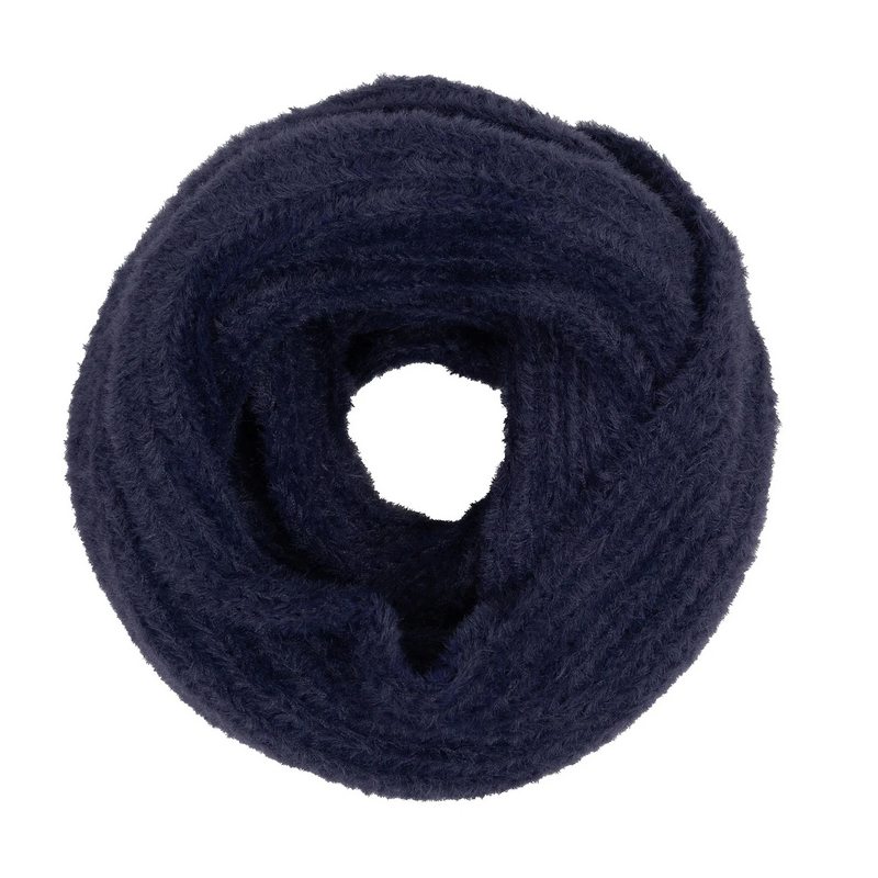 Dents Feather Yarn Knitted Snood Navy 4-2859 main