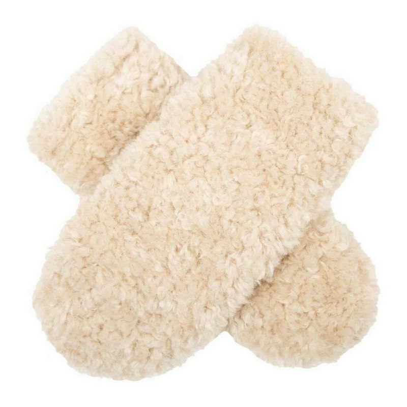Dents Teddy Fur Mitten Natural 6-4292-NATURAL main