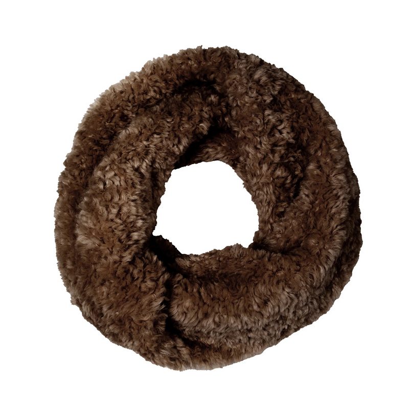 Dents Teddy Fur Snood Chocolate 3-3550-CHOCOLATE main