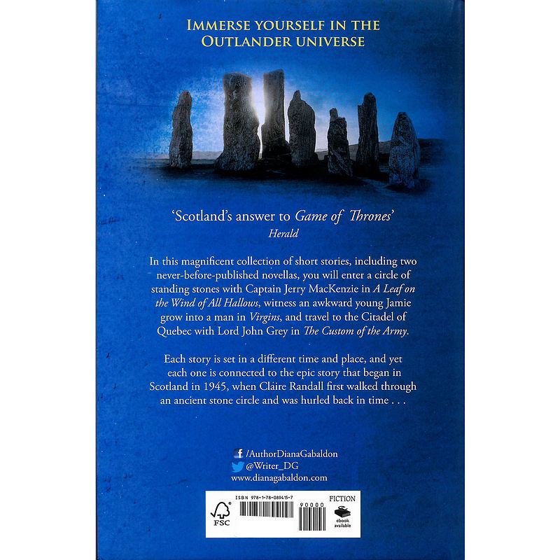 Diana Gabaldon - Seven Stones To Stand Or Fall rear cover