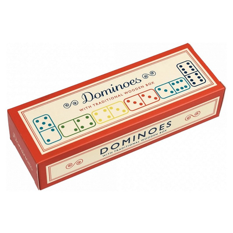 Dominoes With Traditional Wooden Box 28330 box front