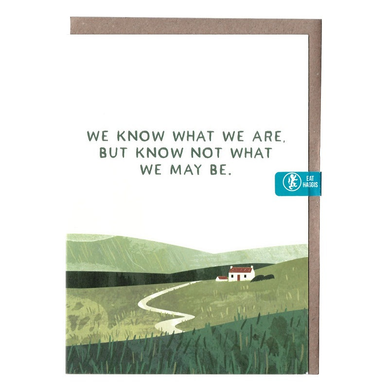 Eat Haggis Cards We Know What We Are LANDSCAPE006 front