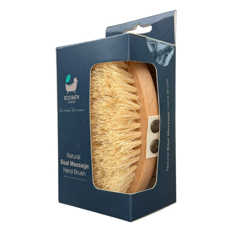 Eco Bath London Natural Sisal Massage Hand Brush box side