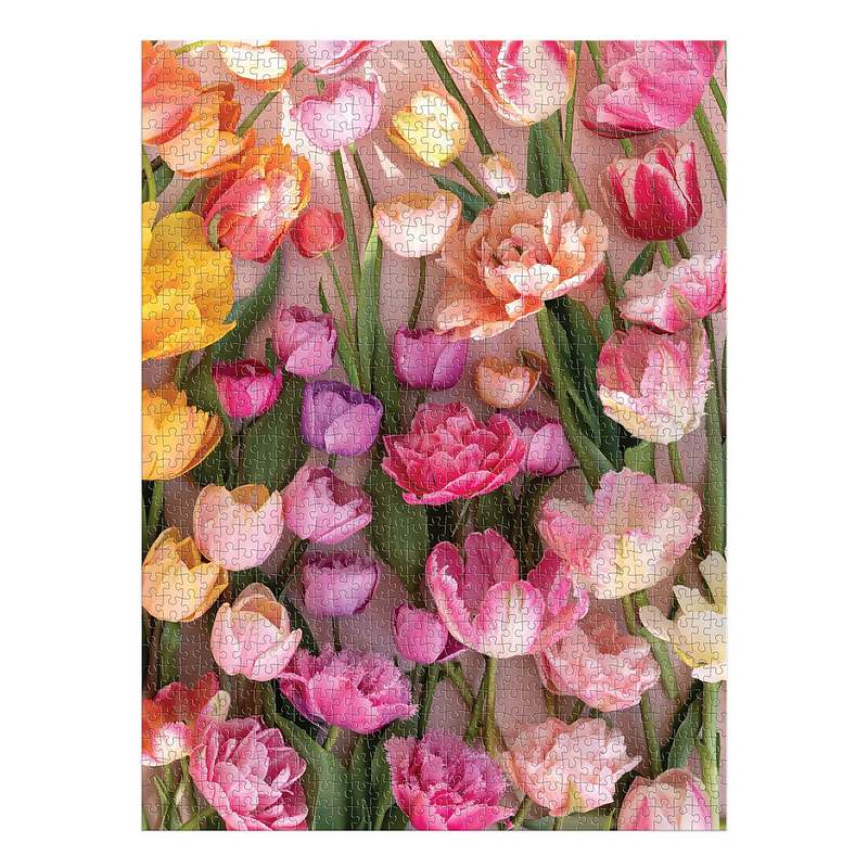 Ephemeral Tulips 1000 Piece Jigsaw Puzzle completed