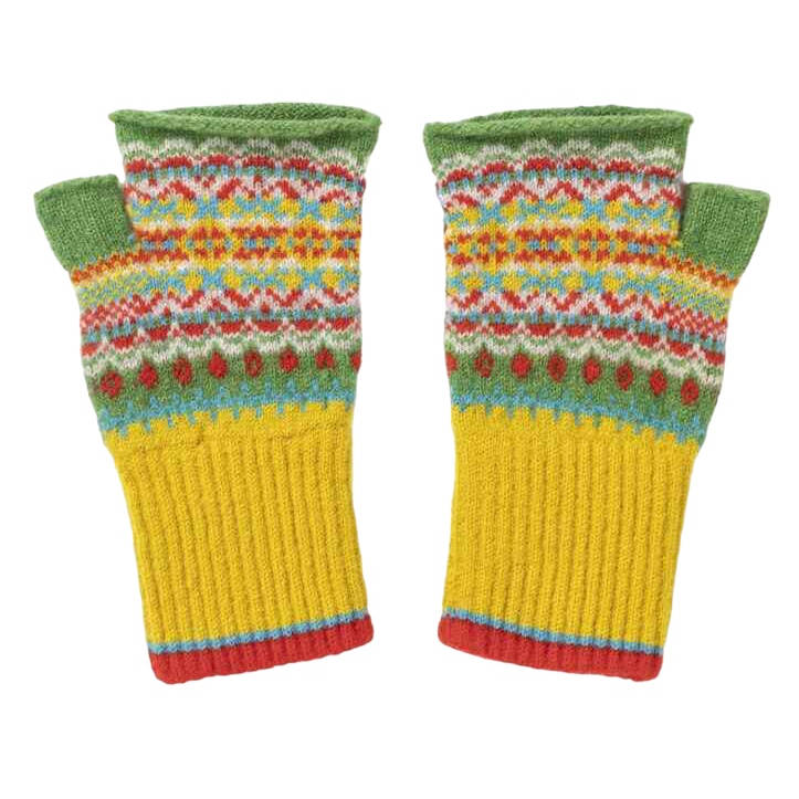 Eribe Knitwear Alloa Open Mitt in Green Lilli M4206 main