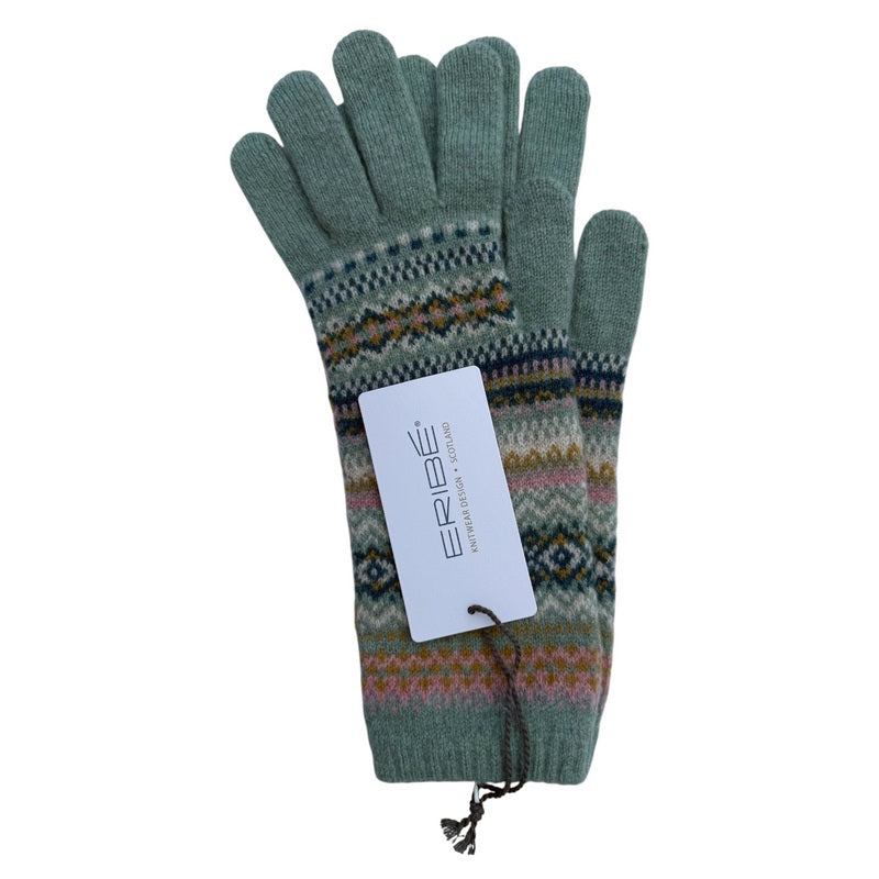Eribe Knitwear Alpine Glove Sage with label