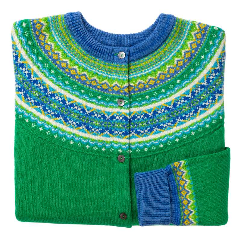 Eribe Knitwear Alpine Short Cardigan Luscious folded