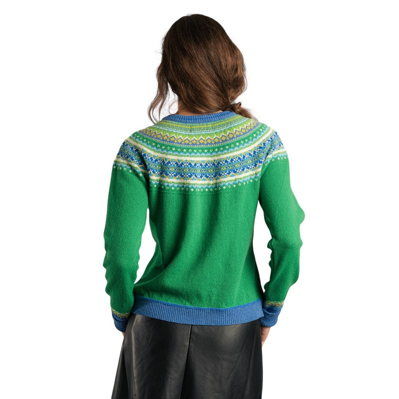 Eribe Knitwear Alpine Short Cardigan Luscious on model rear