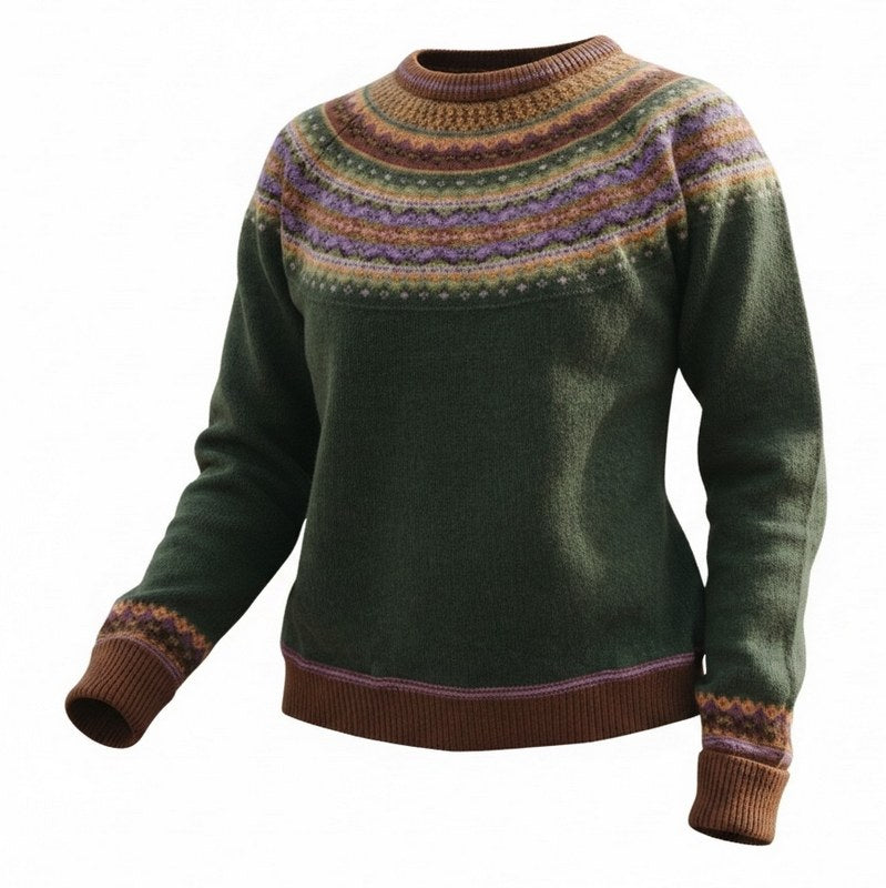 Eribe Knitwear Alpine Short Sweater Thistle main
