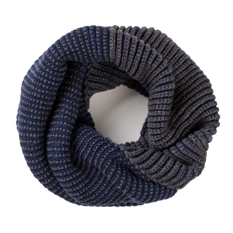 Eribe Knitwear Corry Tonal Cowl in Regatta main