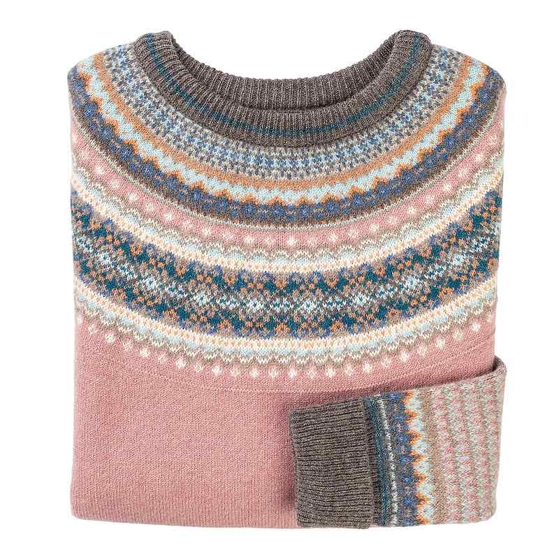 Eribe Knitwear Alpine Sweater P3974 Vintage Pink folded